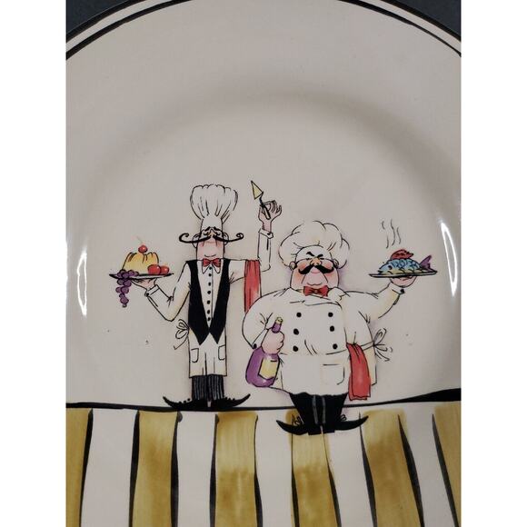 HD Designs Le Chef Dinner Plate And Salad Plate Set - Picture 3 of 9